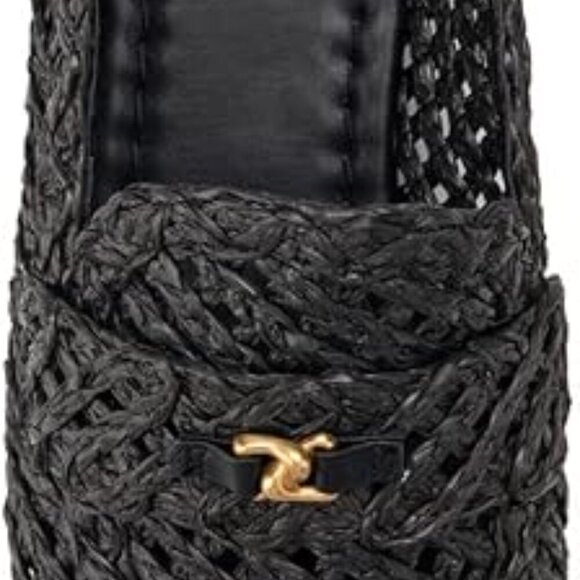New in Box Aerosoles Hour Raffia Loafer in Black with Size 5 - Picture 2 of 13